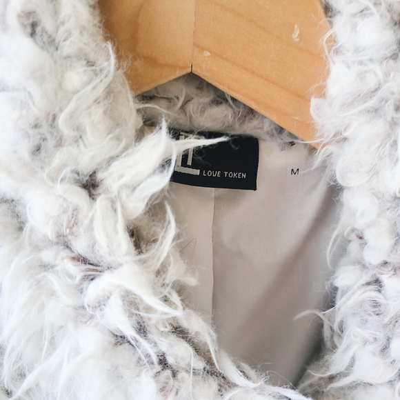 Love Token Black & White Faux Fur Vest - Picture 2 of 3